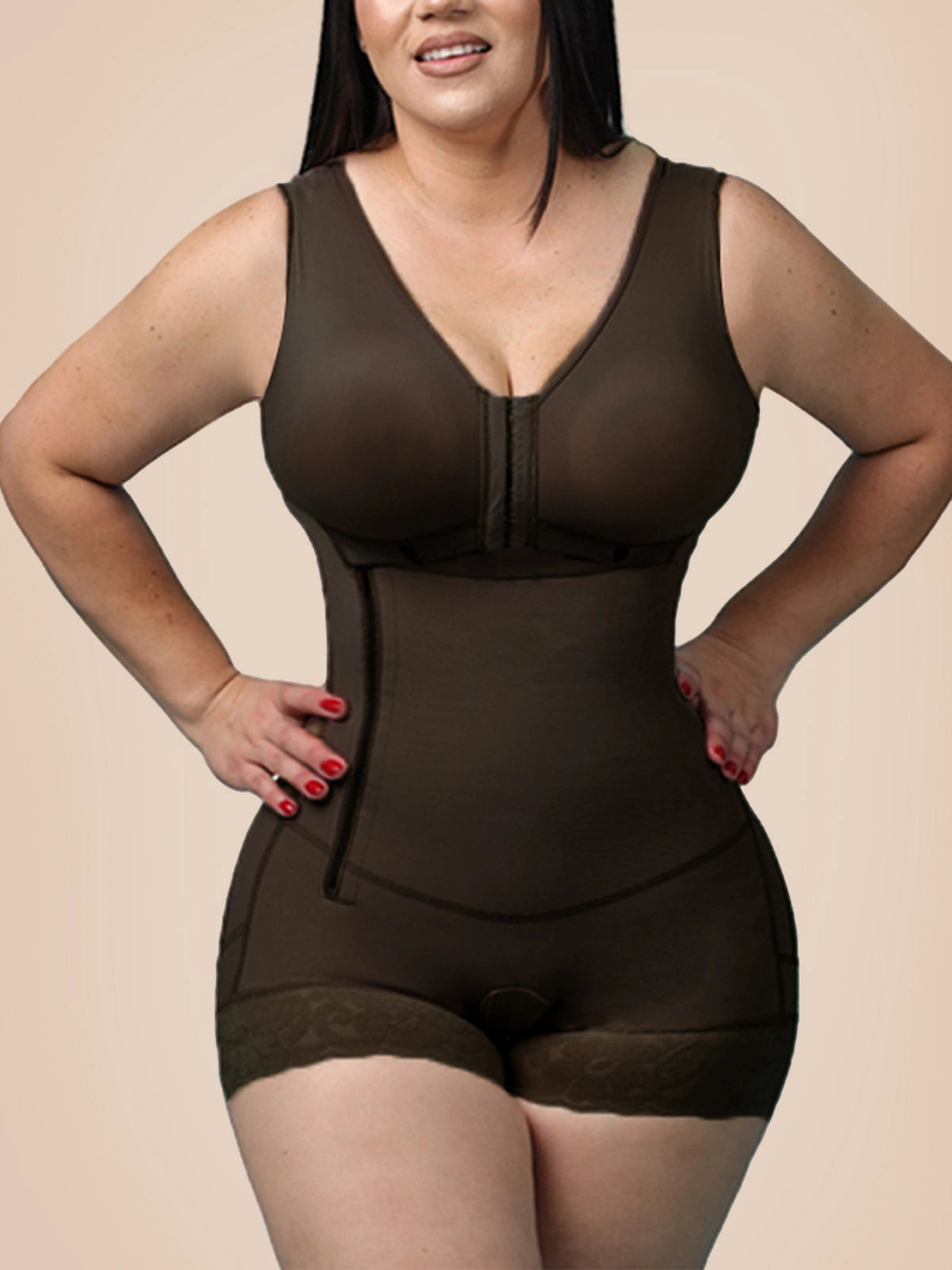 High Compression Shaper With Sleeveless Bra Slimming with Zipper