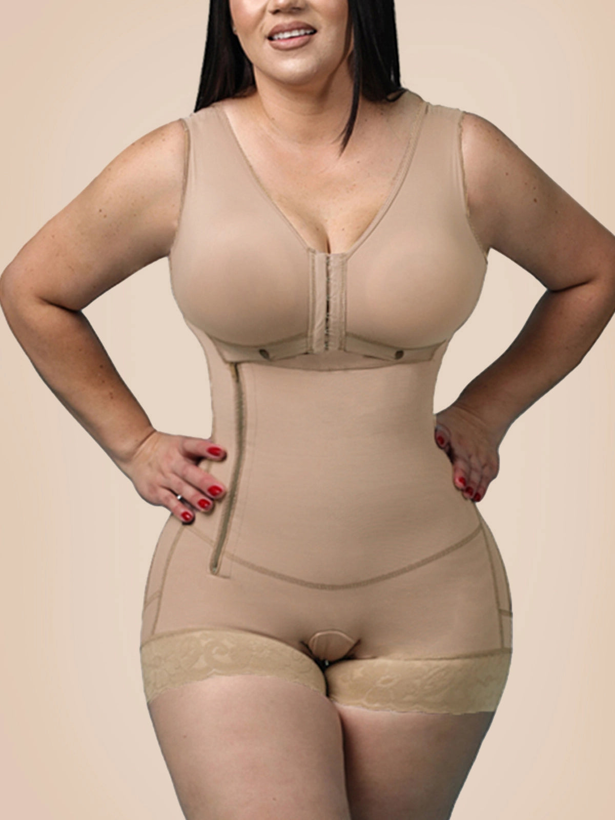High Compression Shaper With Sleeveless Bra Slimming with Zipper